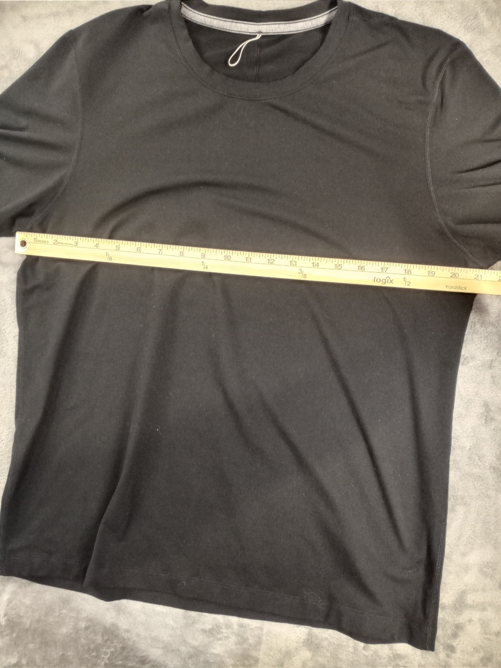 Lululemon Men's Black Crew Neck T-Shirt Size Large - Picture 5 of 9